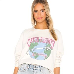 Show Me Your MuMu Catch‎ Flights Not Feelings sweatshirt Small